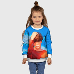 Свитшот детский Park Jimin Art, цвет: 3D-белый — фото 2