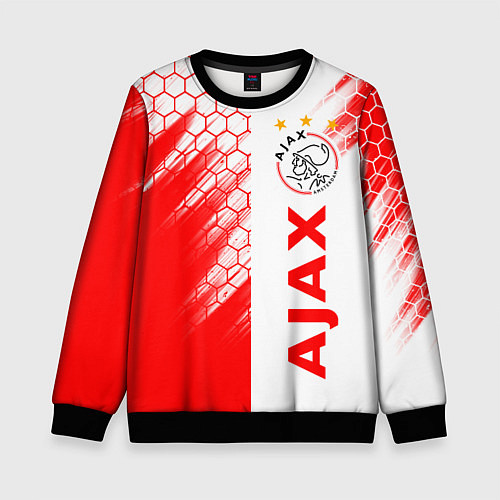 Детский свитшот FC AJAX AMSTERDAM ФК АЯКС / 3D-Черный – фото 1