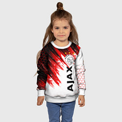 Свитшот детский FC AJAX AMSTERDAM ФК АЯКС, цвет: 3D-белый — фото 2