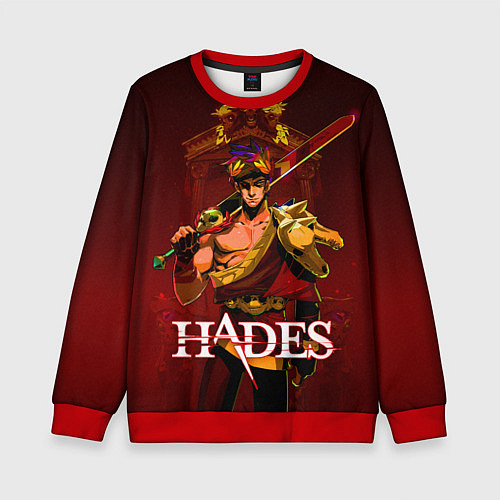 Детский свитшот Zagreus Hades / 3D-Красный – фото 1