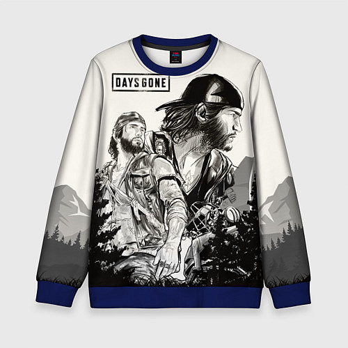 Детский свитшот Days Gone / 3D-Синий – фото 1