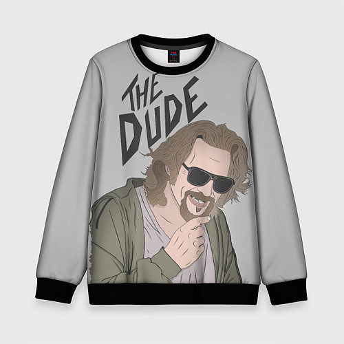 Детский свитшот The Dude / 3D-Черный – фото 1