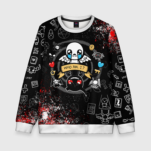 Детский свитшот The Binding of Isaac ИСААК / 3D-Белый – фото 1