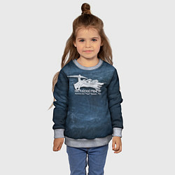 Свитшот детский Каспийский монстр Лунь, цвет: 3D-меланж — фото 2