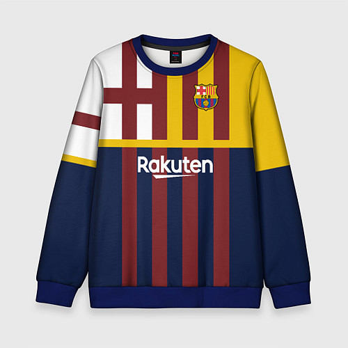Детский свитшот BARCELONA FC БАРСЕЛОНА ФК BARCA / 3D-Синий – фото 1
