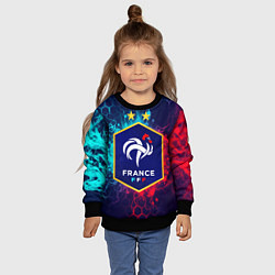 Свитшот детский Сборная Франции, цвет: 3D-черный — фото 2