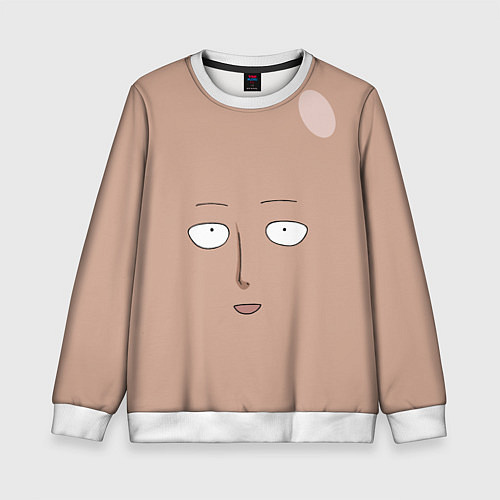 Детский свитшот Сайтама One-Punch Man / 3D-Белый – фото 1