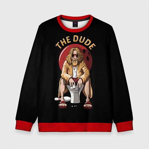 Детский свитшот THE DUDE Big Lebowski / 3D-Красный – фото 1