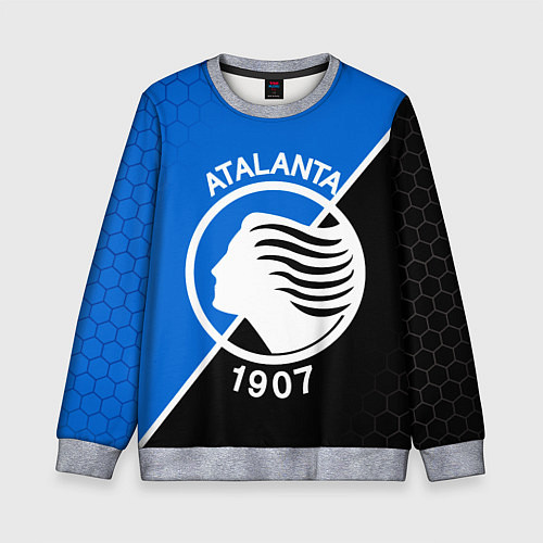 Детский свитшот FC ATALANTA ФК АТАЛАНТА / 3D-Меланж – фото 1