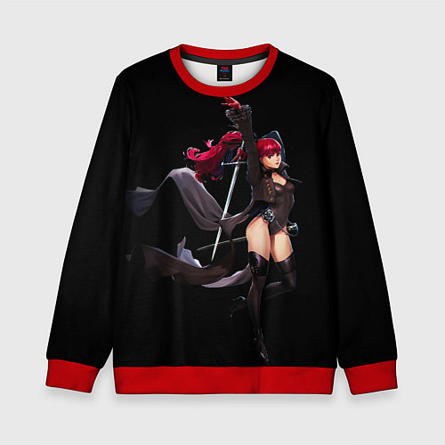 Детский свитшот Касуми / 3D-Красный – фото 1