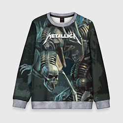 Свитшот детский Metallica Metal Skull, цвет: 3D-меланж
