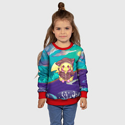 Свитшот детский Покемон в костюме, цвет: 3D-красный — фото 2