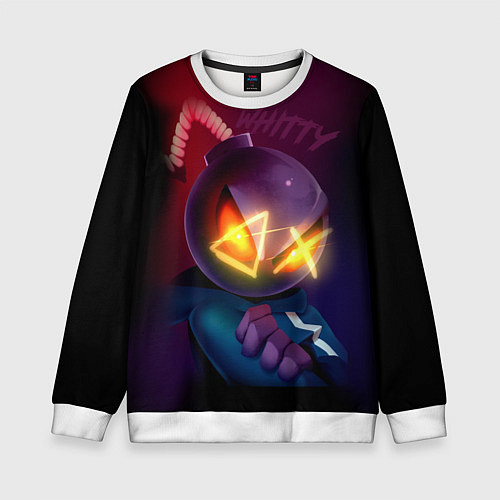 Детский свитшот Витти на темном фоне / 3D-Белый – фото 1