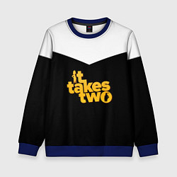 Свитшот детский It takes two Logo Z, цвет: 3D-синий