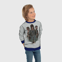 Свитшот детский Hard story, цвет: 3D-синий — фото 2