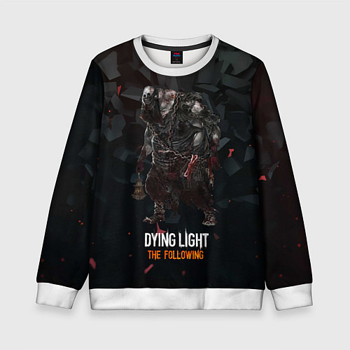 Детский свитшот Dying light зомби / 3D-Белый – фото 1