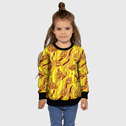 Свитшот детский Солнечные пираньи, цвет: 3D-черный — фото 2