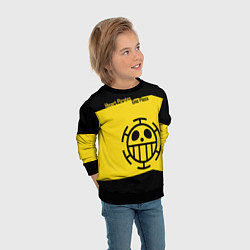 Свитшот детский Пираты Сердца One Piece, цвет: 3D-черный — фото 2