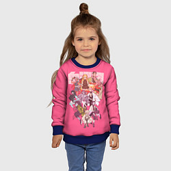 Свитшот детский Slayers on pink, цвет: 3D-синий — фото 2