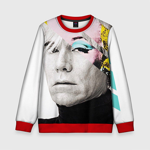 Детский свитшот Энди Уорхол Andy Warhol / 3D-Красный – фото 1