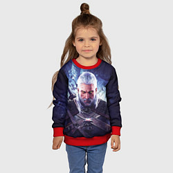 Свитшот детский THE WITCHER GERALT OF RIVIA, цвет: 3D-красный — фото 2