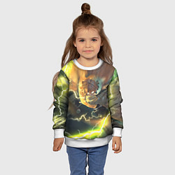 Свитшот детский ZENITSU ЗЕНИТСУ ЛОГО спина, цвет: 3D-белый — фото 2