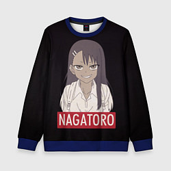 Свитшот детский Miss Nagatoro, цвет: 3D-синий