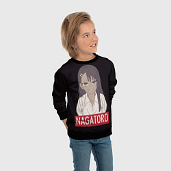 Свитшот детский Miss Nagatoro, цвет: 3D-черный — фото 2