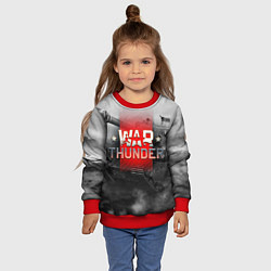 Свитшот детский WAR THUNDER ВАР ТАНДЕР, цвет: 3D-красный — фото 2
