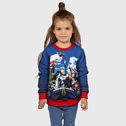 Свитшот детский Мое перерождение в слизь, цвет: 3D-красный — фото 2