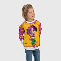 Свитшот детский LIL PUMP ЛИЛ ПАМП БРЫЗГИ Z, цвет: 3D-белый — фото 2