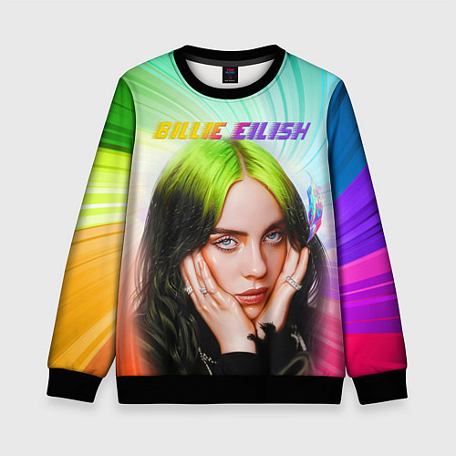 Детский свитшот BILLIE EILISH БИЛЛИ АЙЛИШ Z / 3D-Черный – фото 1