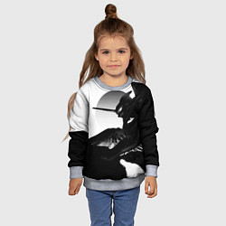 Свитшот детский ЗАКАТ ЕВАНГЕЛИОН, цвет: 3D-меланж — фото 2