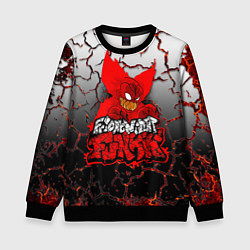 Свитшот детский Friday Night Funkin Tricky One, цвет: 3D-черный