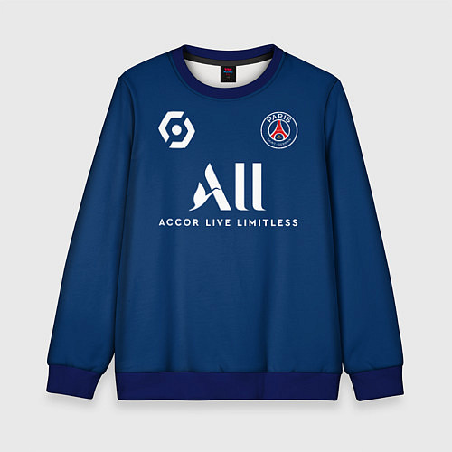Детский свитшот Месси форма ПСЖ 20212022 / 3D-Синий – фото 1