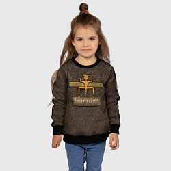 Свитшот детский ЖЕНЬ - ШЕНЬ ПИКНИК, цвет: 3D-черный — фото 2