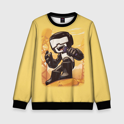 Детский свитшот Танкист Tankman / 3D-Черный – фото 1