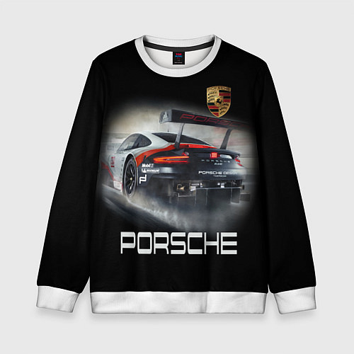 Детский свитшот PORSHE / 3D-Белый – фото 1