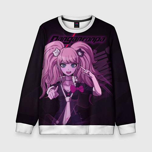 Детский свитшот Джунко Эношима Данганронпа / 3D-Белый – фото 1
