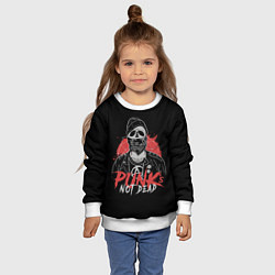 Свитшот детский Грозный панк, цвет: 3D-белый — фото 2