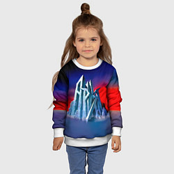 Свитшот детский Ария - Мания величия, цвет: 3D-белый — фото 2