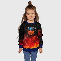 Свитшот детский Ария в огне, цвет: 3D-синий — фото 2