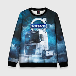 Свитшот детский Volvo truck, цвет: 3D-черный