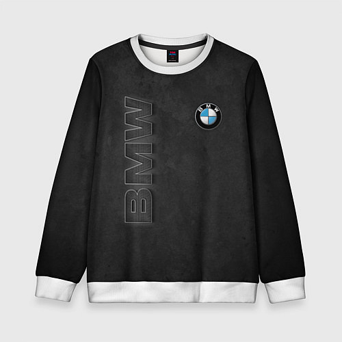 Детский свитшот BMW LOGO AND INSCRIPTION / 3D-Белый – фото 1