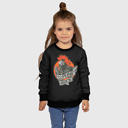 Свитшот детский Punk Rock, цвет: 3D-черный — фото 2