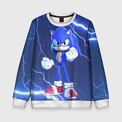Свитшот детский SONIC СОНИК СИНИЙ ЁЖ Z, цвет: 3D-белый