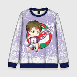 Свитшот детский Ushijima Wakatoshi Haikyu Волейбол Z, цвет: 3D-синий