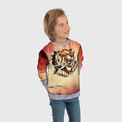 Свитшот детский Ярость, цвет: 3D-меланж — фото 2