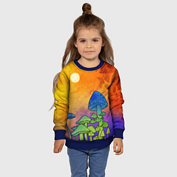 Свитшот детский Заколдованный лес, цвет: 3D-синий — фото 2