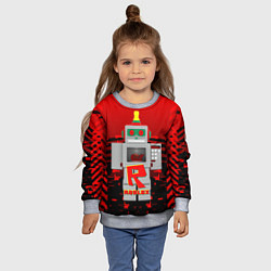 Свитшот детский ROBO ROBLOX РОБЛОКС Z, цвет: 3D-меланж — фото 2